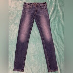 American Eagle Outfitters Dark Blue Skinny Jeans